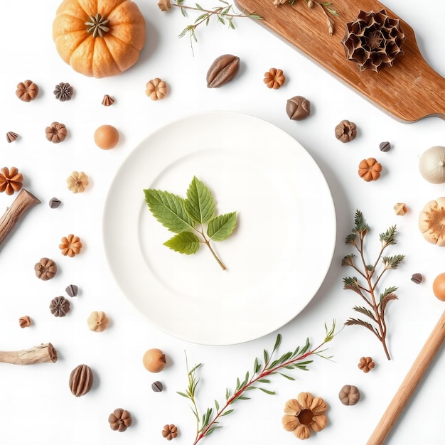 Kolacja przy stole z prostymi potrawami